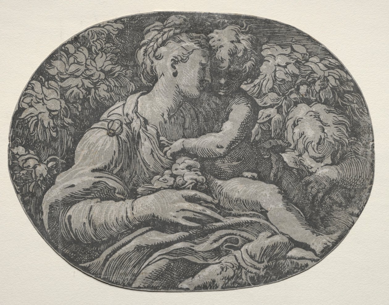 Maagd en kind met Sint Jan, 1500s door Unbekannt
