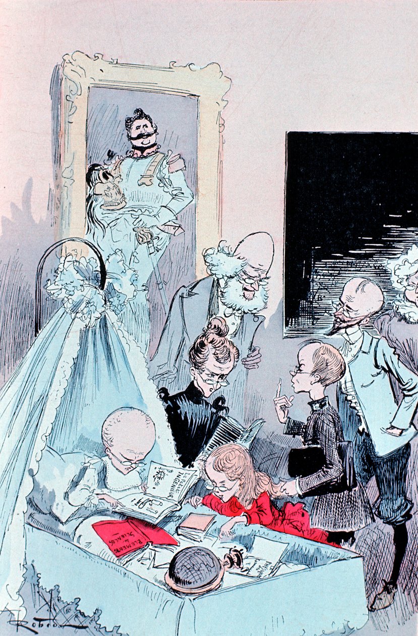Visie van een intellectuele familie in de jaren 1950, 1883 door Unbekannt