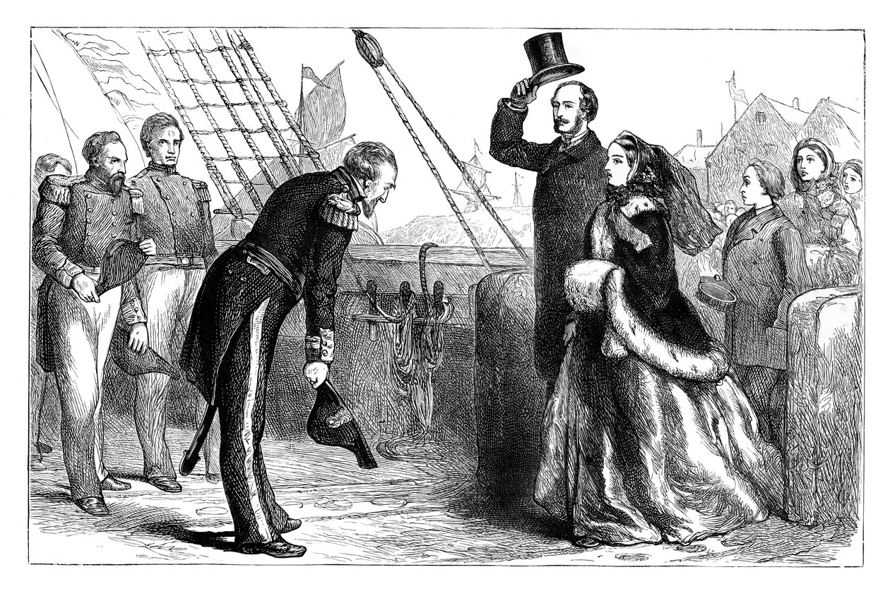 Bezoek van de koningin en prins Albert aan de Resolute, 1856, ca. 1888 door Unbekannt