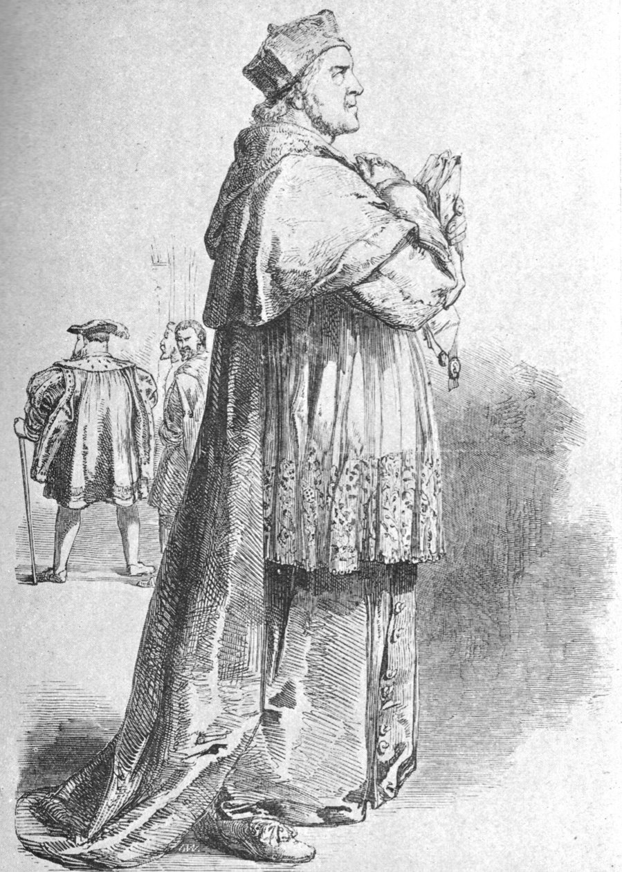W. Macready als Kardinaal Wolsey, midden 19e eeuw, 1901 door Unbekannt