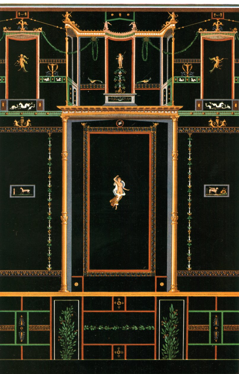 Muurdecoratie, Pompeii, Italië door Unbekannt