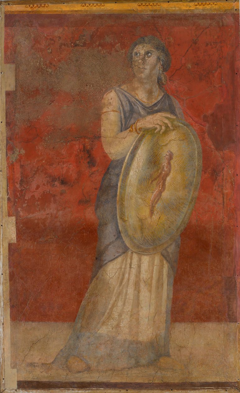 Muurschildering uit Kamer H van de Villa van P. Fannius Synistor in Boscoreale, ca. 50-40 v.Chr. door Unbekannt