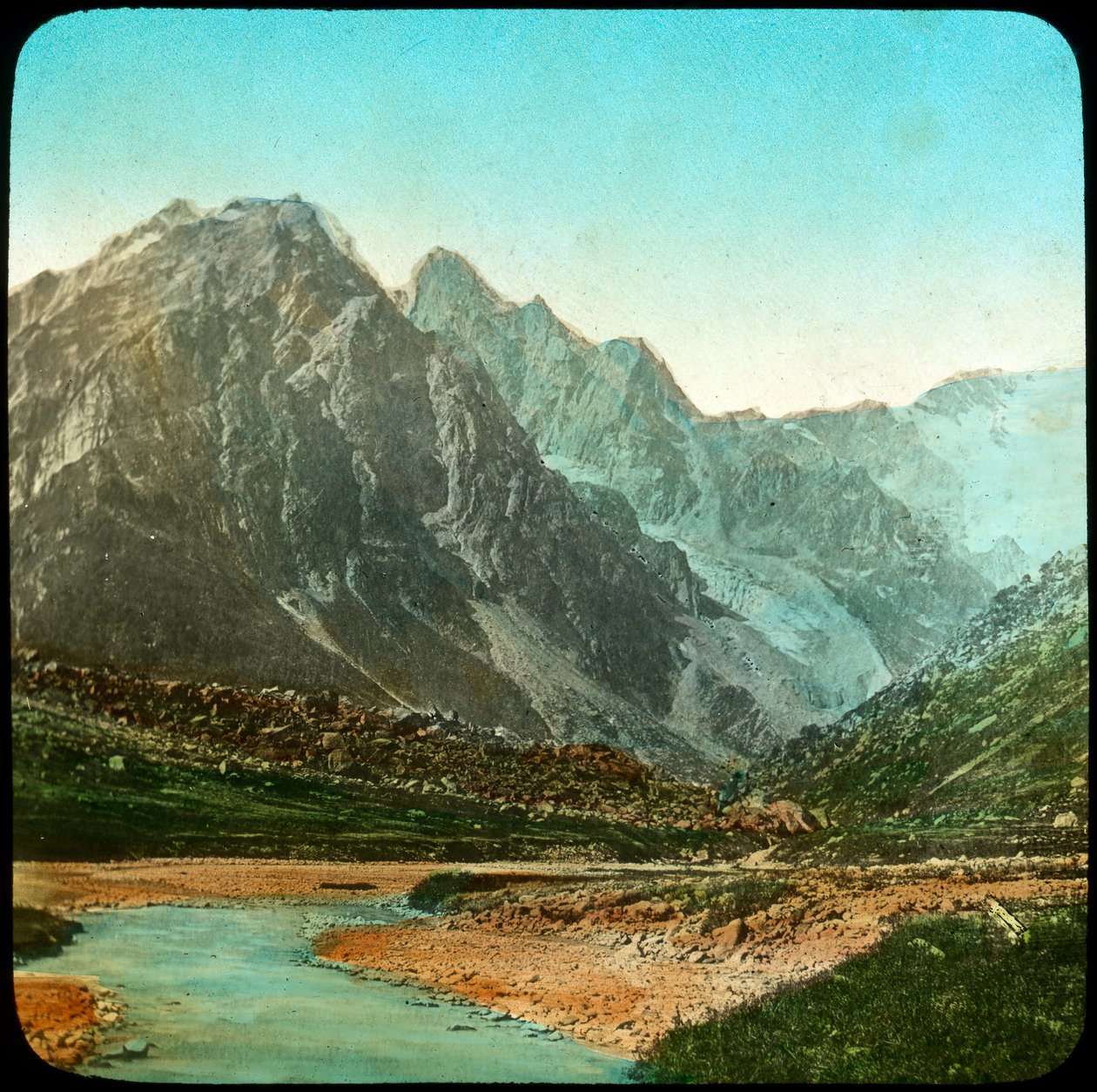 Wanga-vallei, Sutlej-rivier, India door Unbekannt