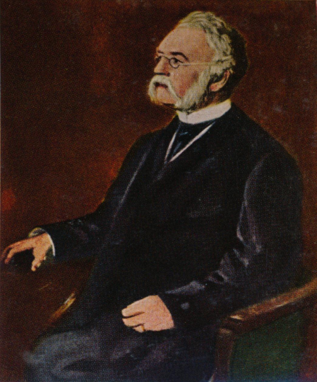 Werner von Siemens 1816-1892. Schilderij van Lenbach door Unbekannt