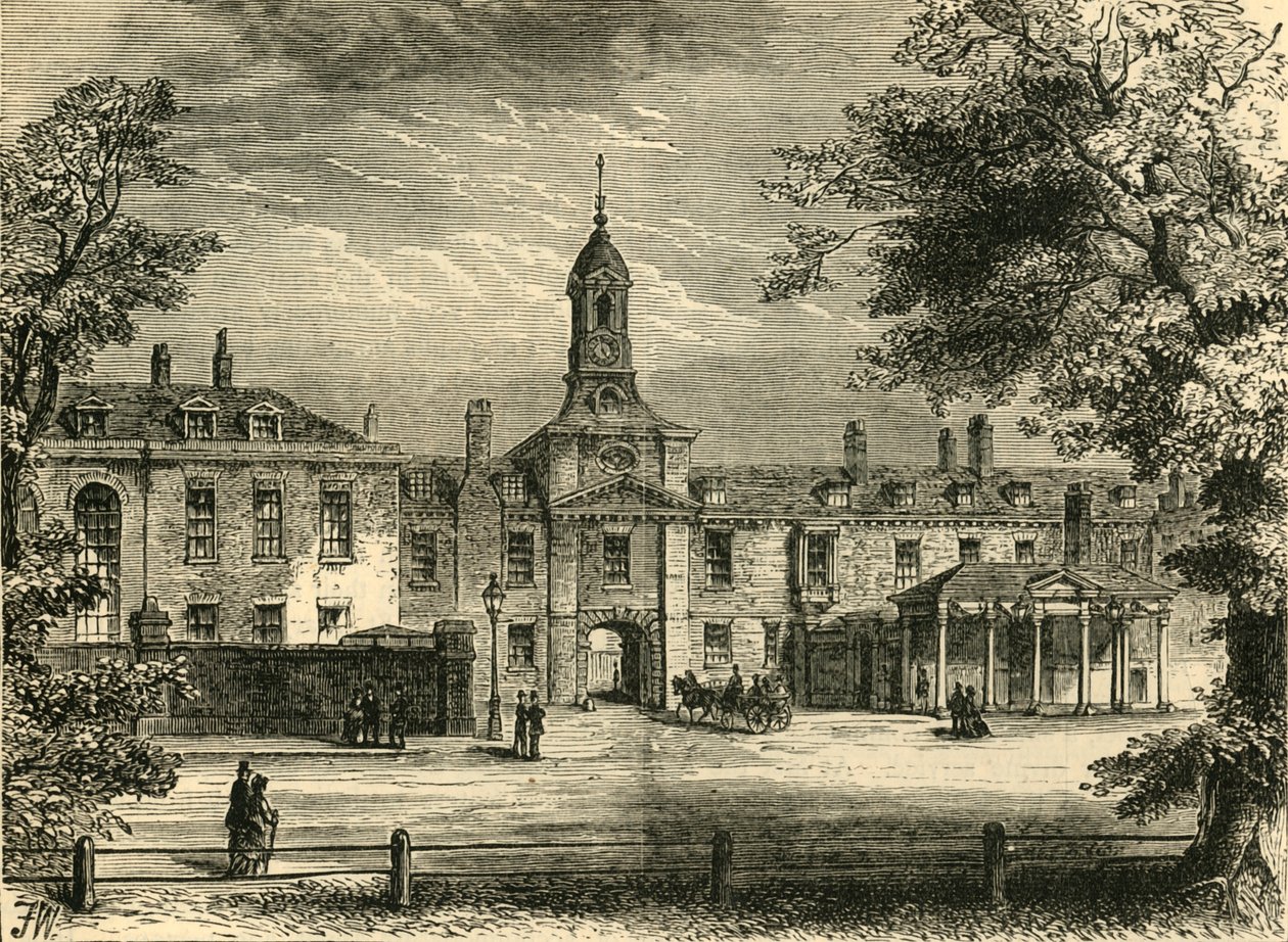 Westelijke voorzijde van Kensington Palace, ca. 1876 door Unbekannt