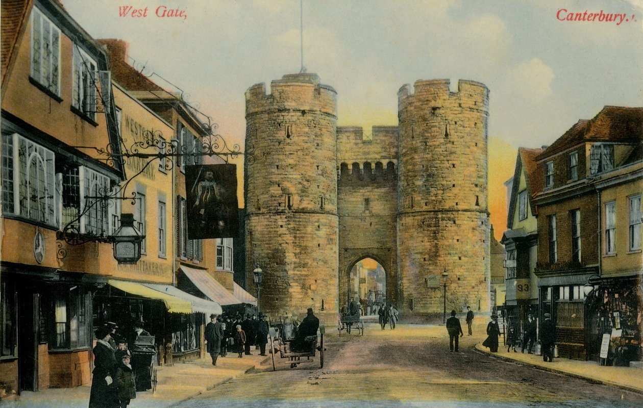 West Gate, Canterbury, eind 19e-begin 20e eeuw door Unbekannt