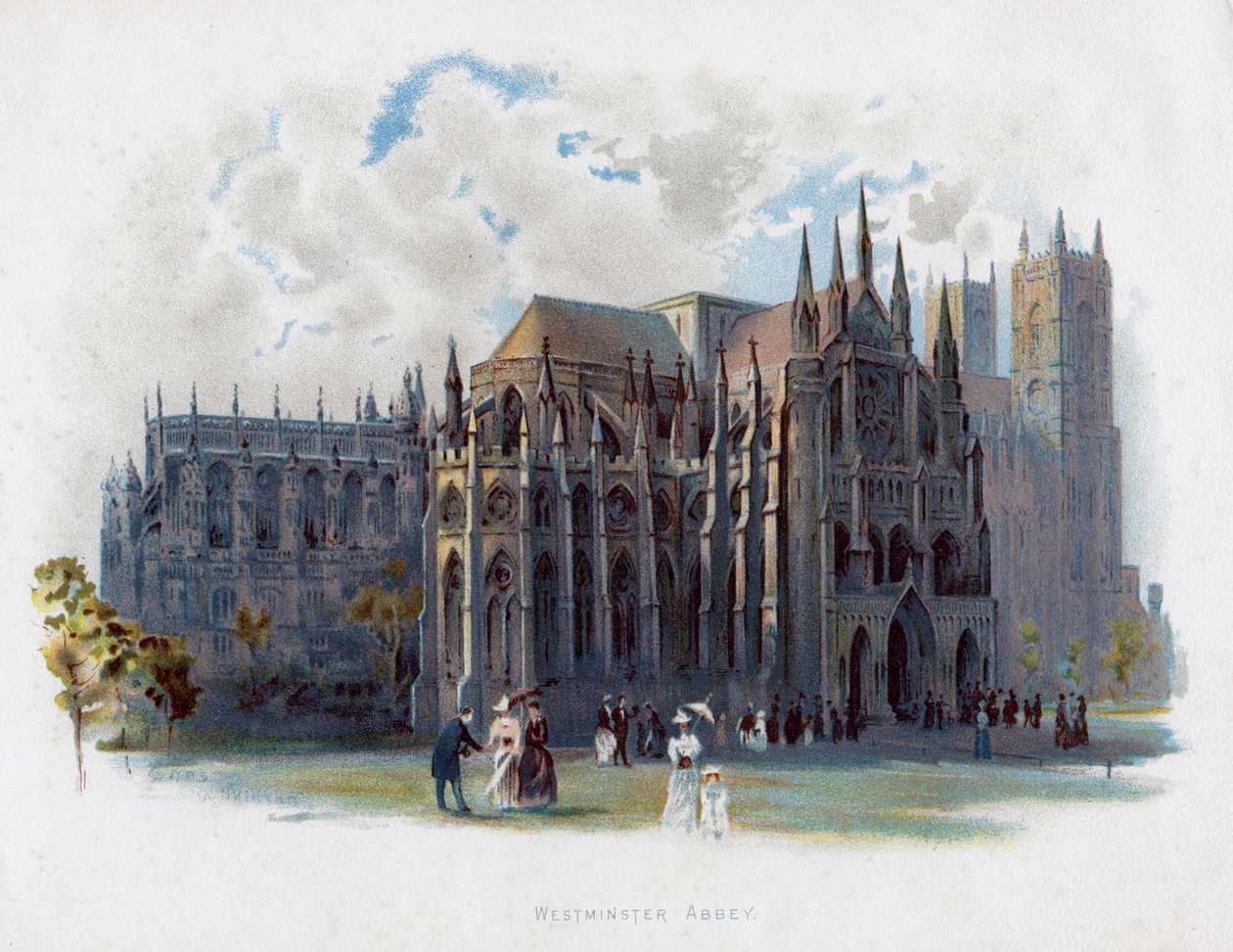 Westminster Abbey, Londen, eind 19e eeuw door Unbekannt