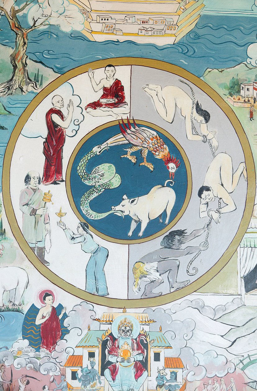 Wiel van Samsara. Tempel van de Duizend Boeddha