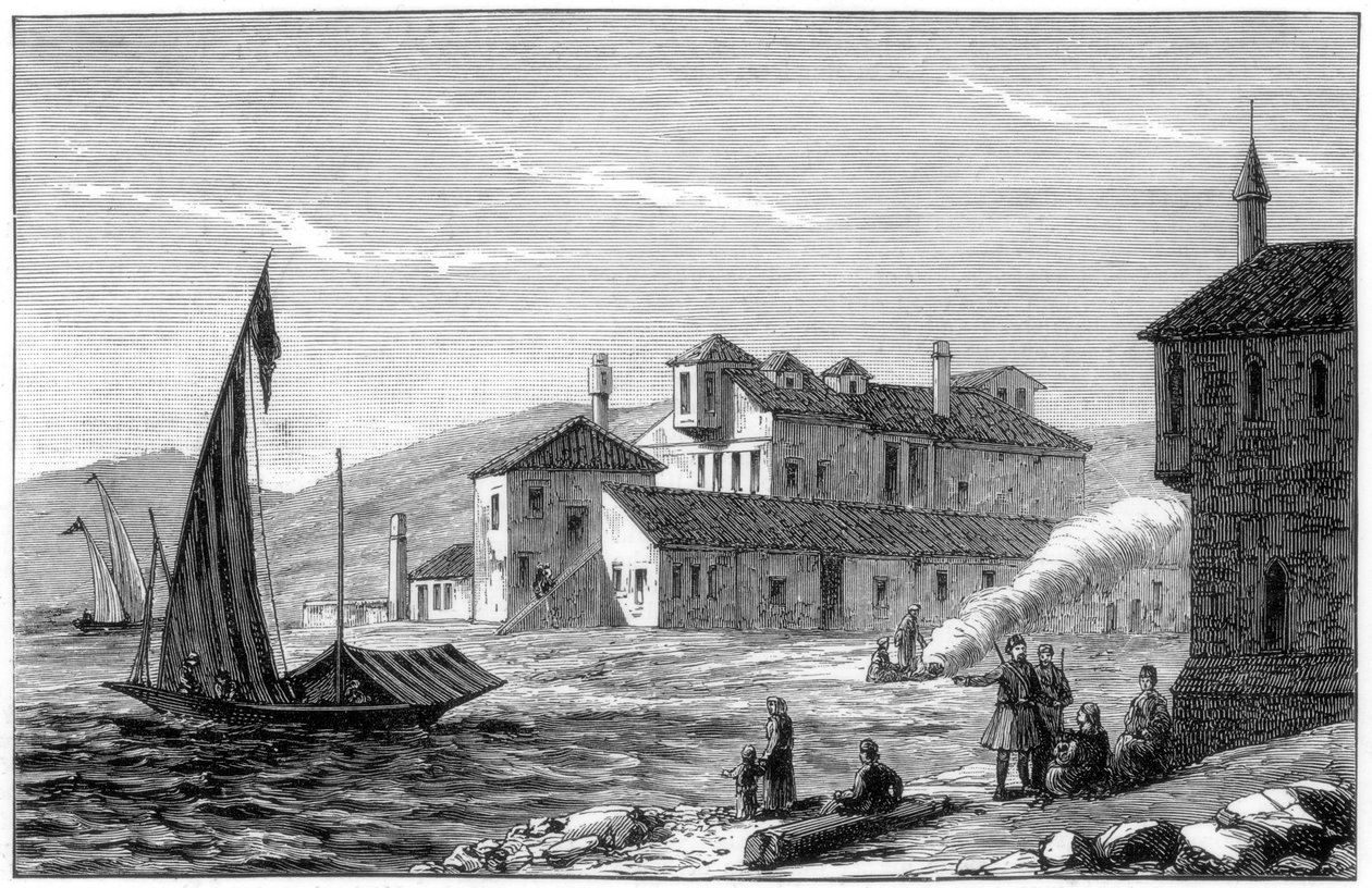 Waar Lord Byron stierf, Missolonghi, Griekenland, 1888 door Unbekannt