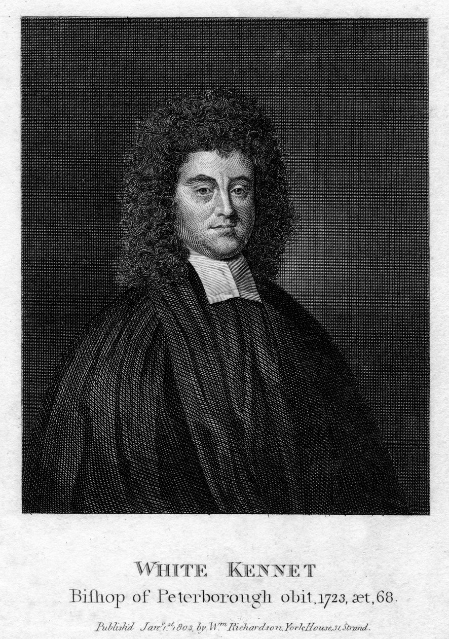 White Kennet 1660-1728, historicus en bisschop van Peterborough, 1803 door Unbekannt