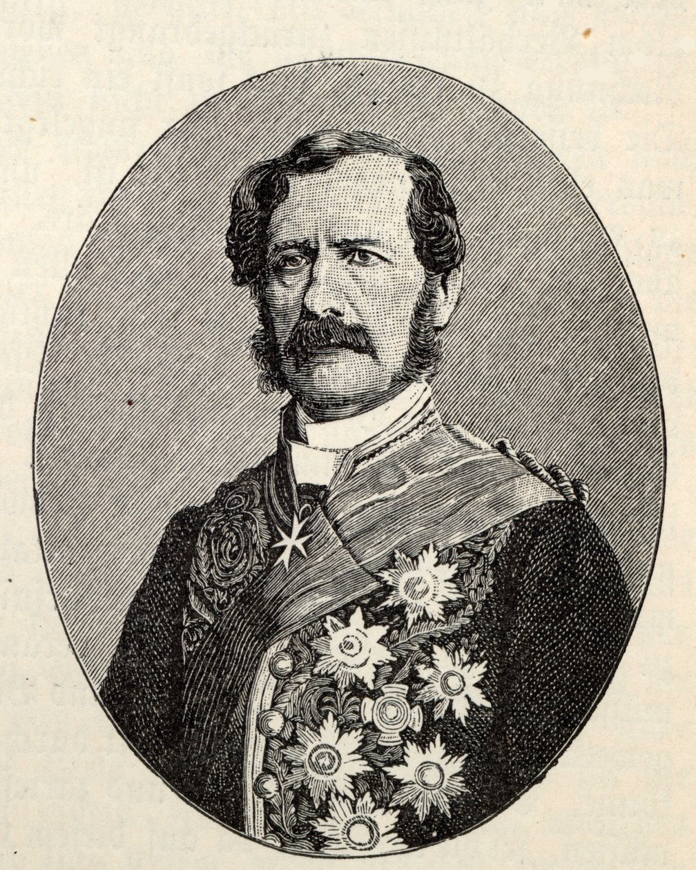 Wilhelm Freiherr von Schleinitz 1794-1856 door Unbekannt