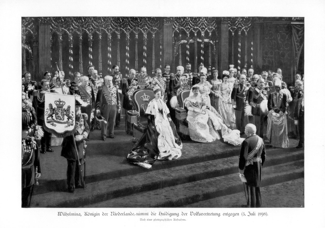 Wilhelmina van Nederland, 1880-1962, 5 juli 1898 door Unbekannt