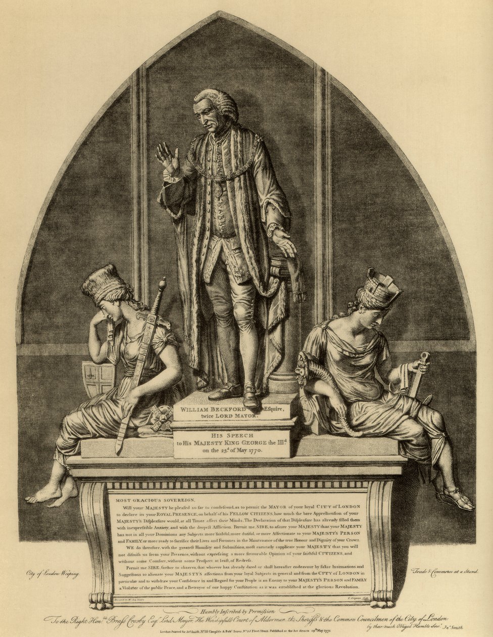 William Beckford en zijn toespraak tot Koning George III, 1770 1886 door Unbekannt