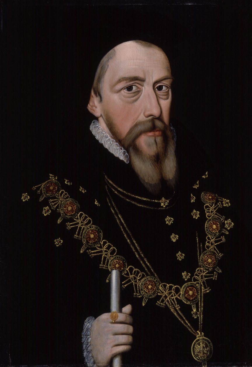William Cecil, 1e Baron Burghley 1521-1598, na 1572 door Unbekannt