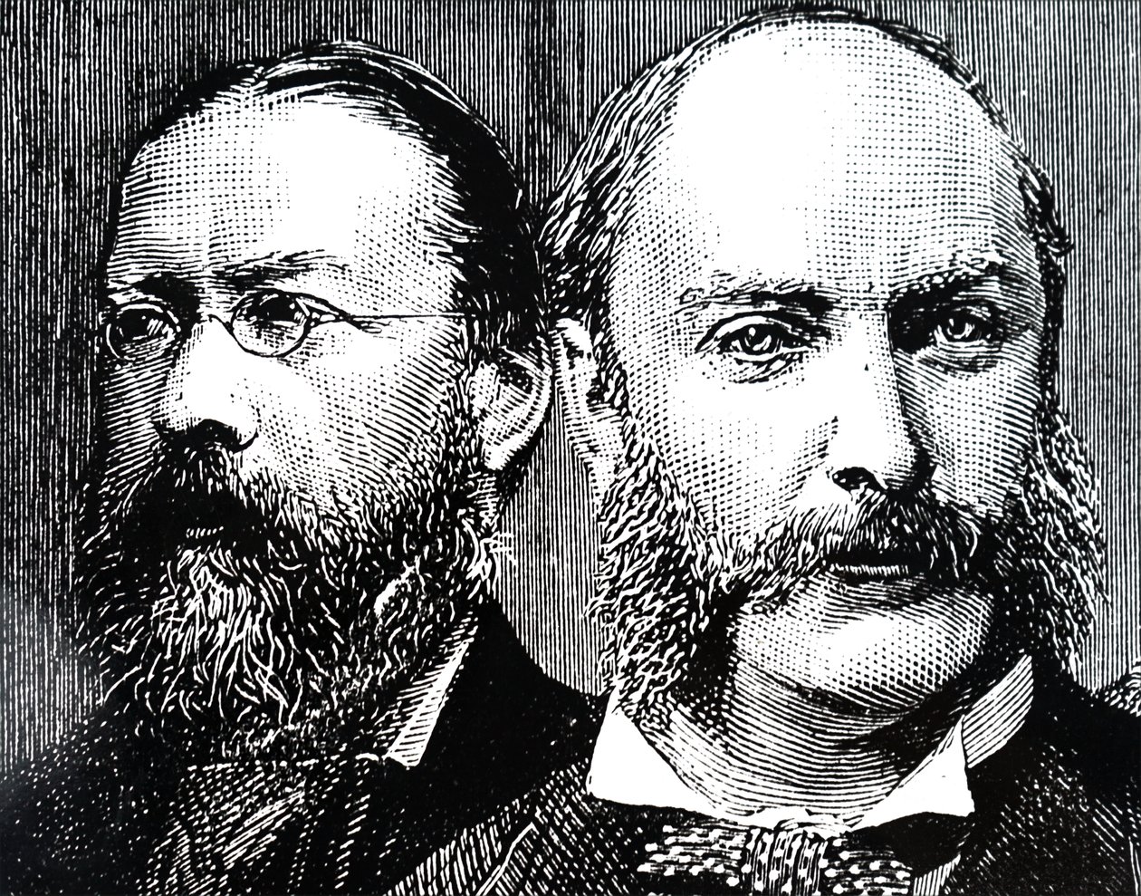 William Henry Preece en John William Strutt door Unbekannt