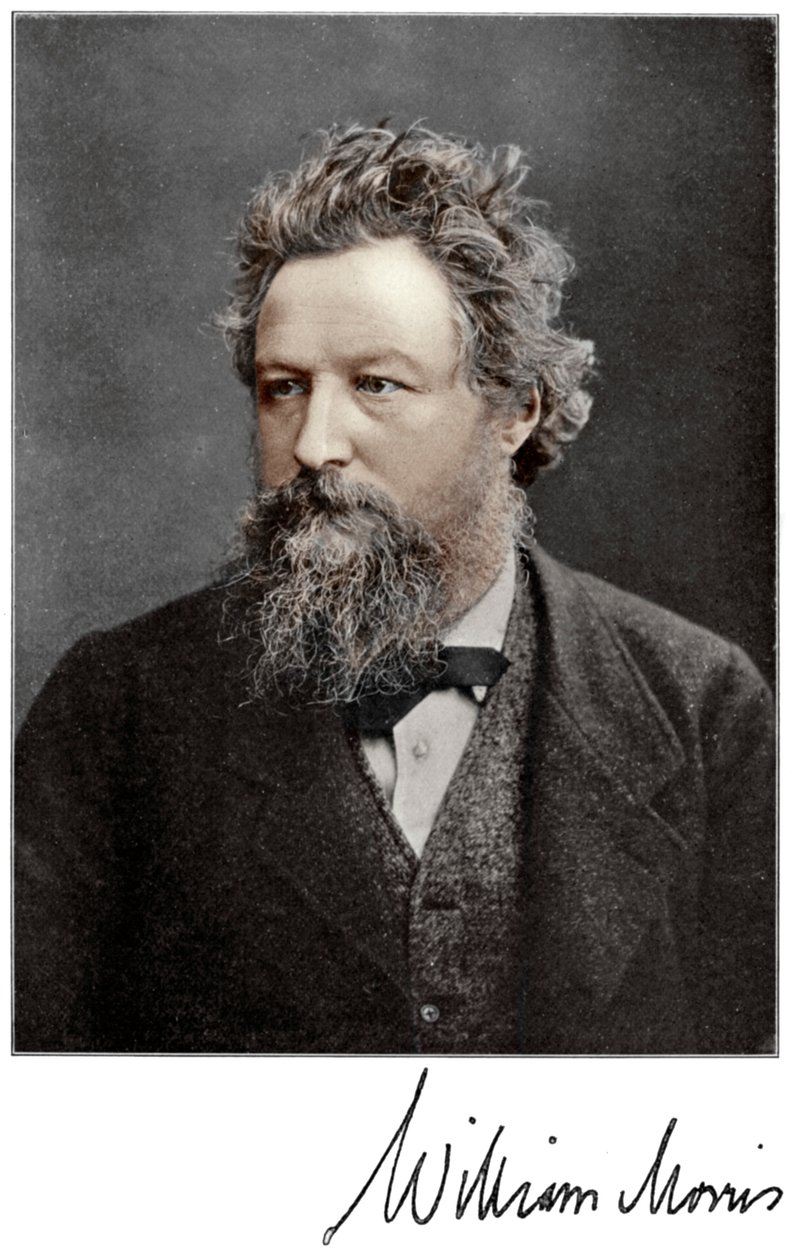 William Morris, 19e-eeuwse Engelse kunstenaar, schrijver, socialist en activist, 1901 door Unbekannt