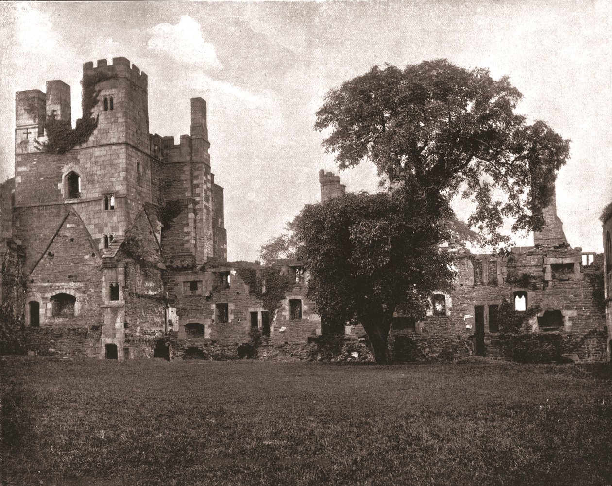Wingfield Manor, nabij Alfreton, Derbyshire, 1894 door Unbekannt