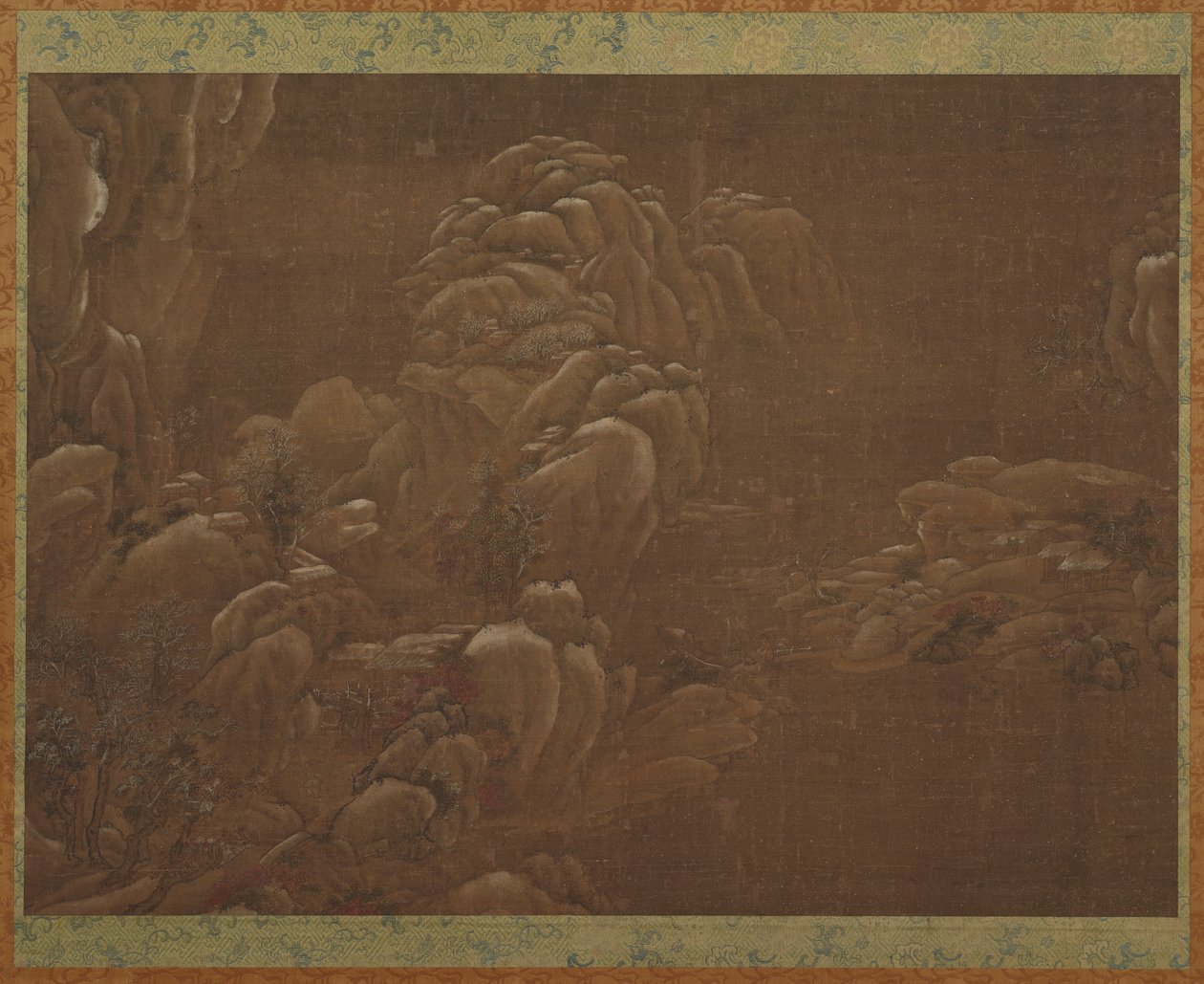 Winterlandschap, Ming of Qing dynastie, 15e-18e eeuw door Unbekannt