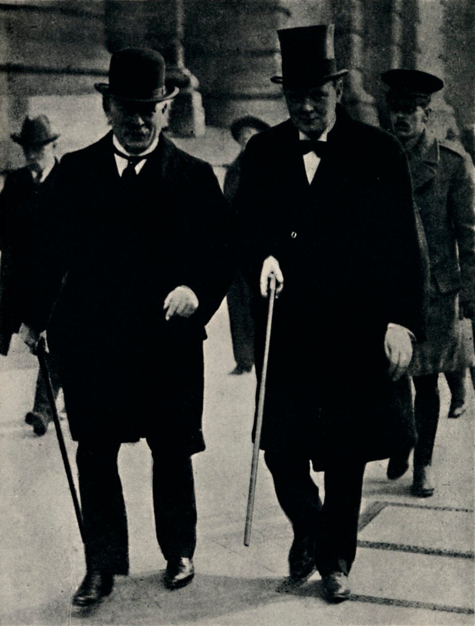 Met David Lloyd George, 1917 door Unbekannt