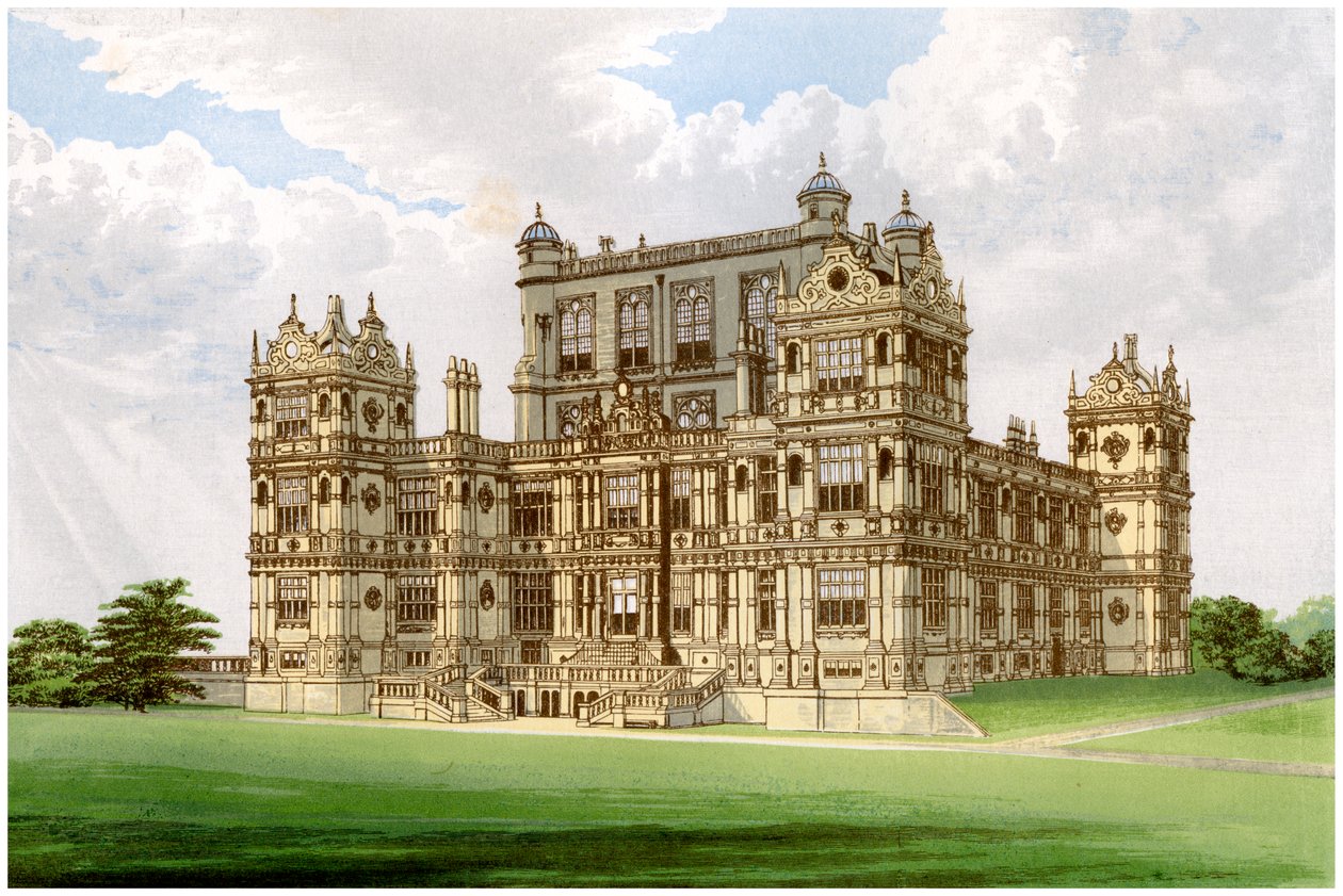 Wollaton Hall, Nottingham, Nottinghamshire, huis van Lord Middleton door Unbekannt