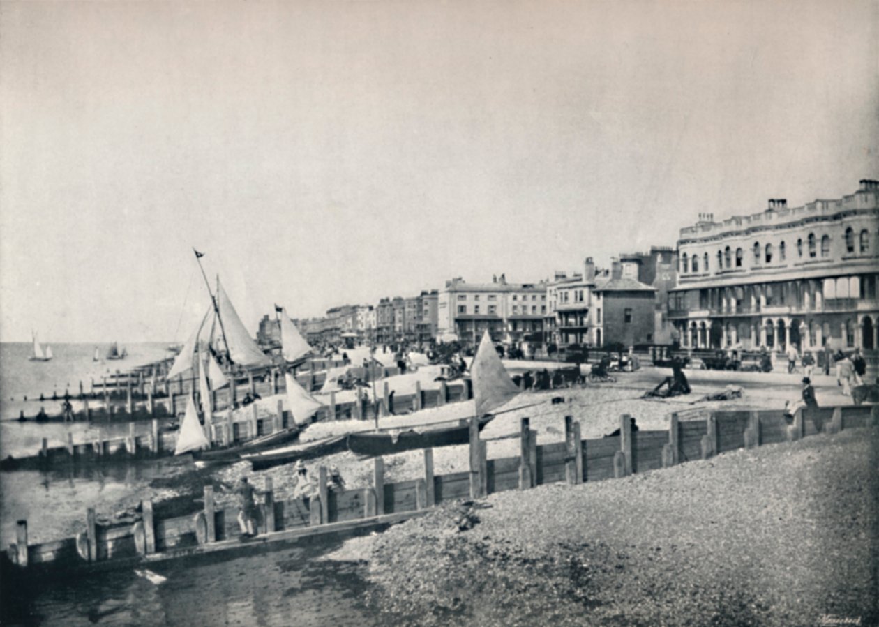 Worthing - Algemeen Uitzicht op de Voorzijde, 1895 door Unbekannt