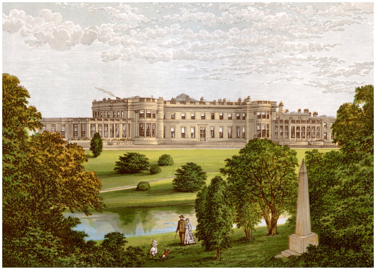 Wynyard Park, County Durham, huis van de Markies van Londonderry, ca. 1880 door Unbekannt
