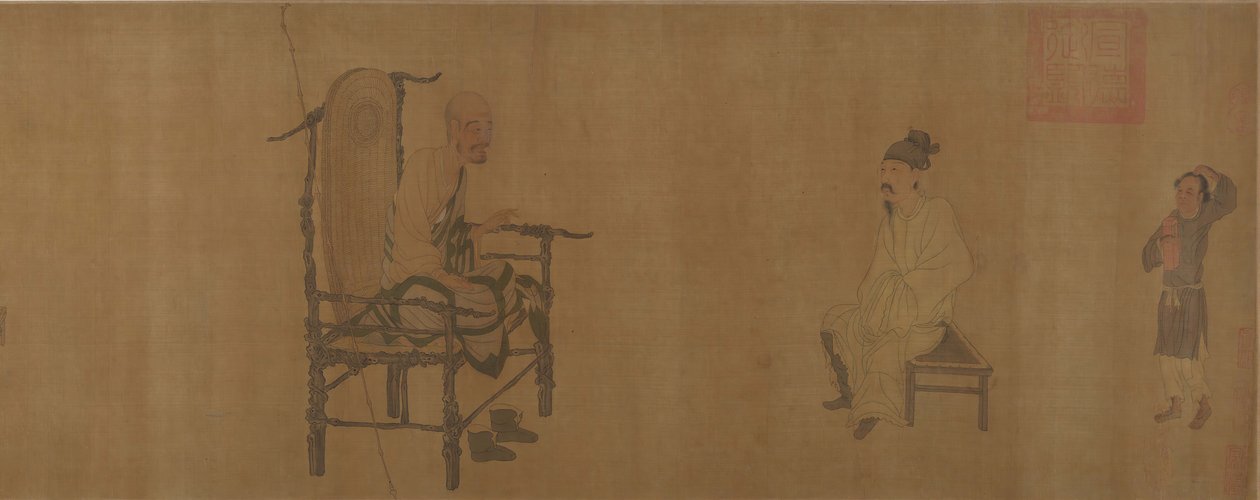 Xiao Yi verkrijgt het Lanting-manuscript van de monnik Biancai door Unbekannt
