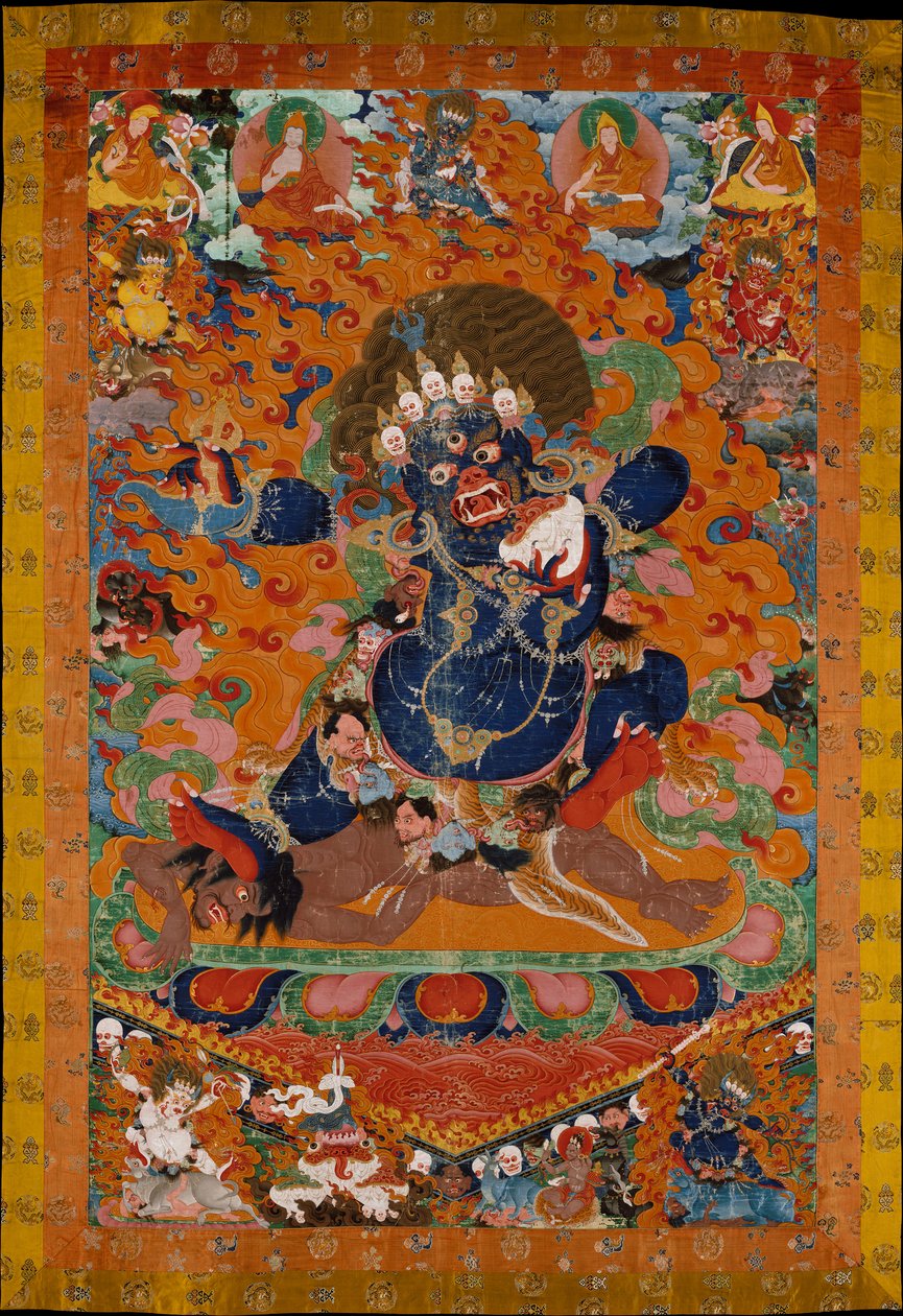 Yamantaka, Vernietiger van de God van de Dood, begin 18e eeuw door Unbekannt