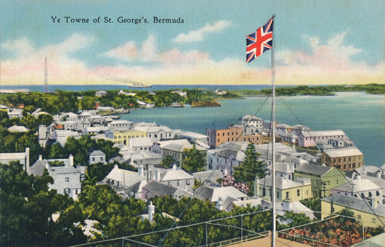 De stad St. Georges, Bermuda, begin 20e eeuw door Unbekannt