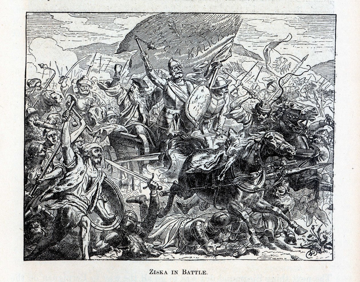 Ziska in de Slag, 1882 door Unbekannt