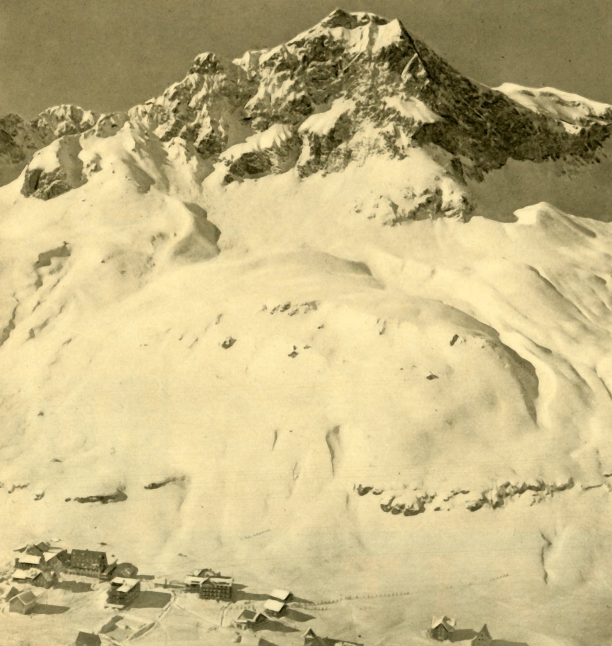 Zürs en de Hasenfluh piek, Vorarlberg, Oostenrijk, c1935 door Unbekannt