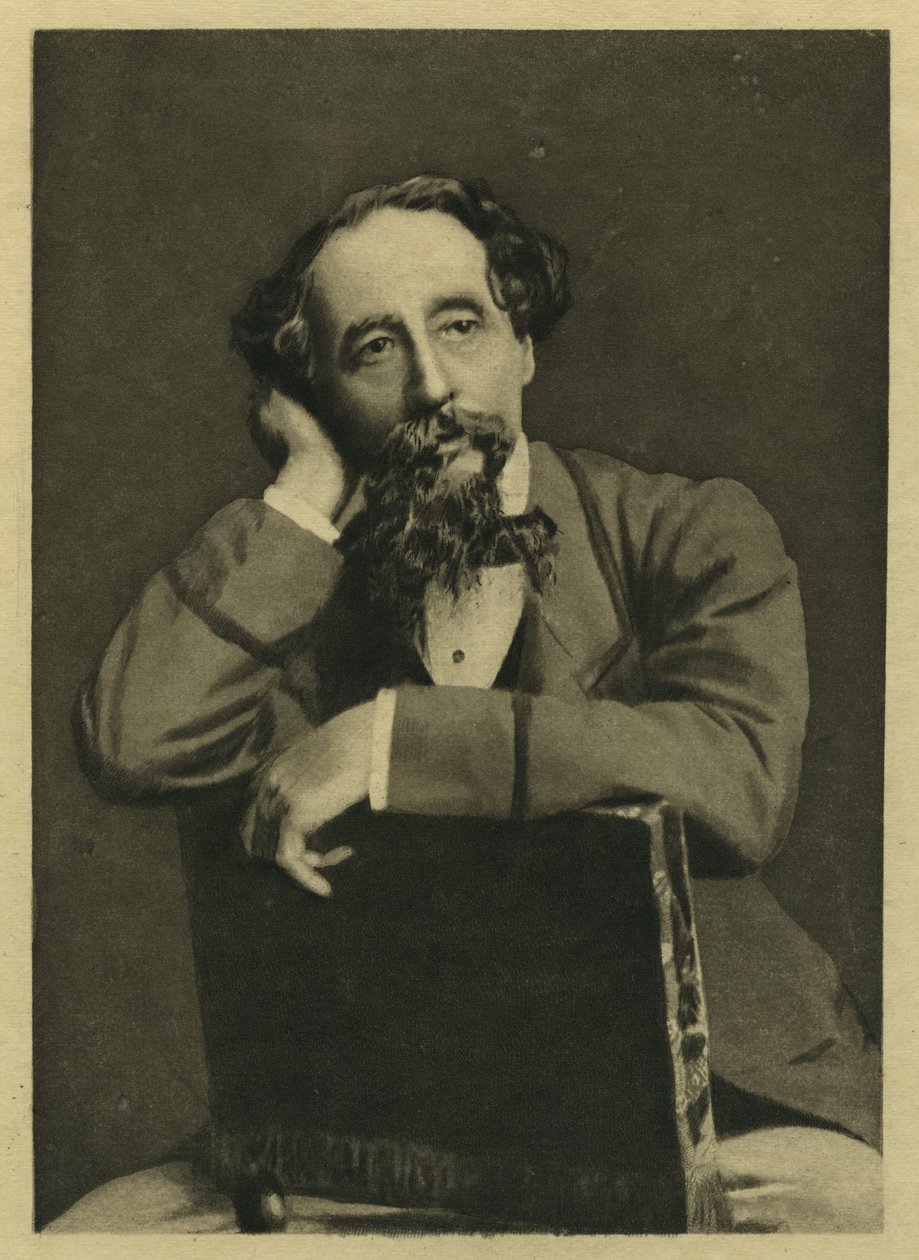 Charles Dickens, portret naar foto door Herbert Watkins (b.1828) door Unbekannt Unbekannt