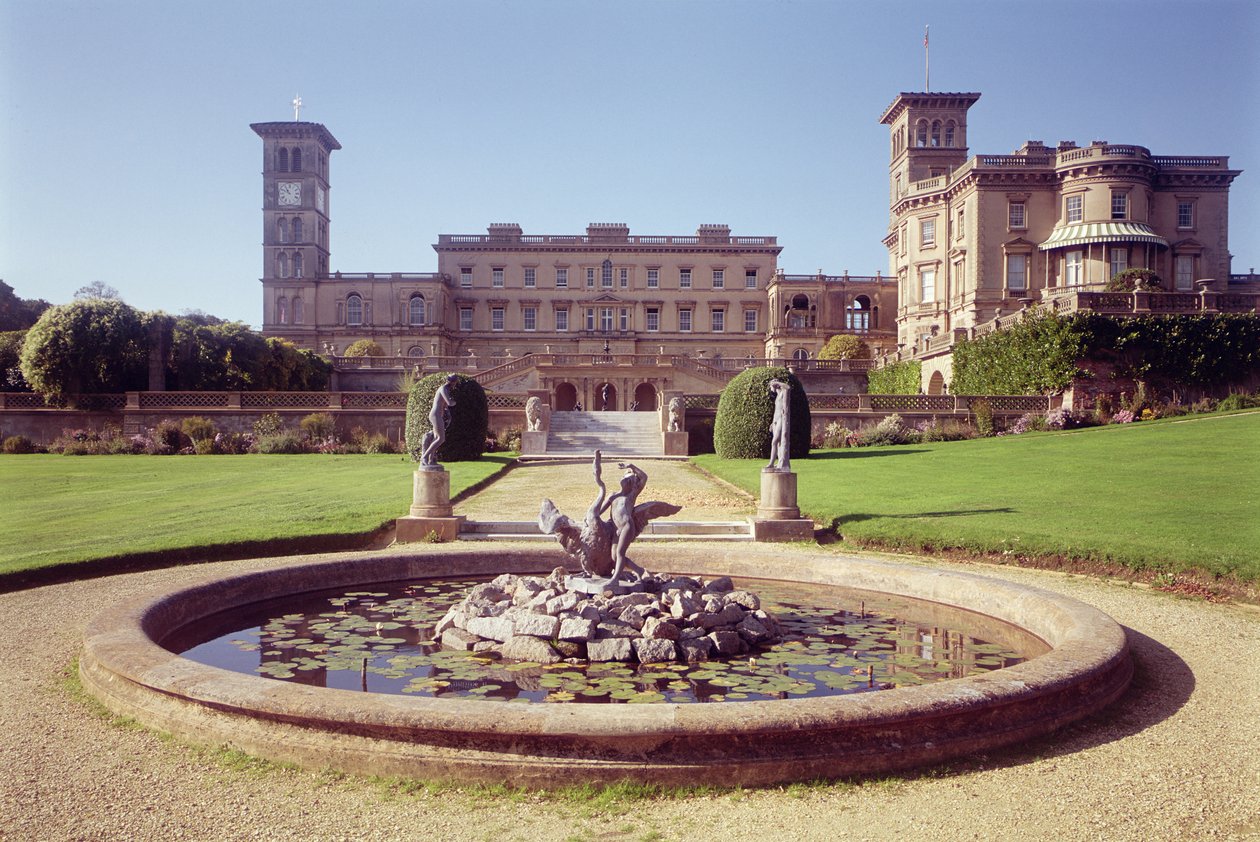 Exterieur van Osborne House, East Cowes door Unbekannt Unbekannt