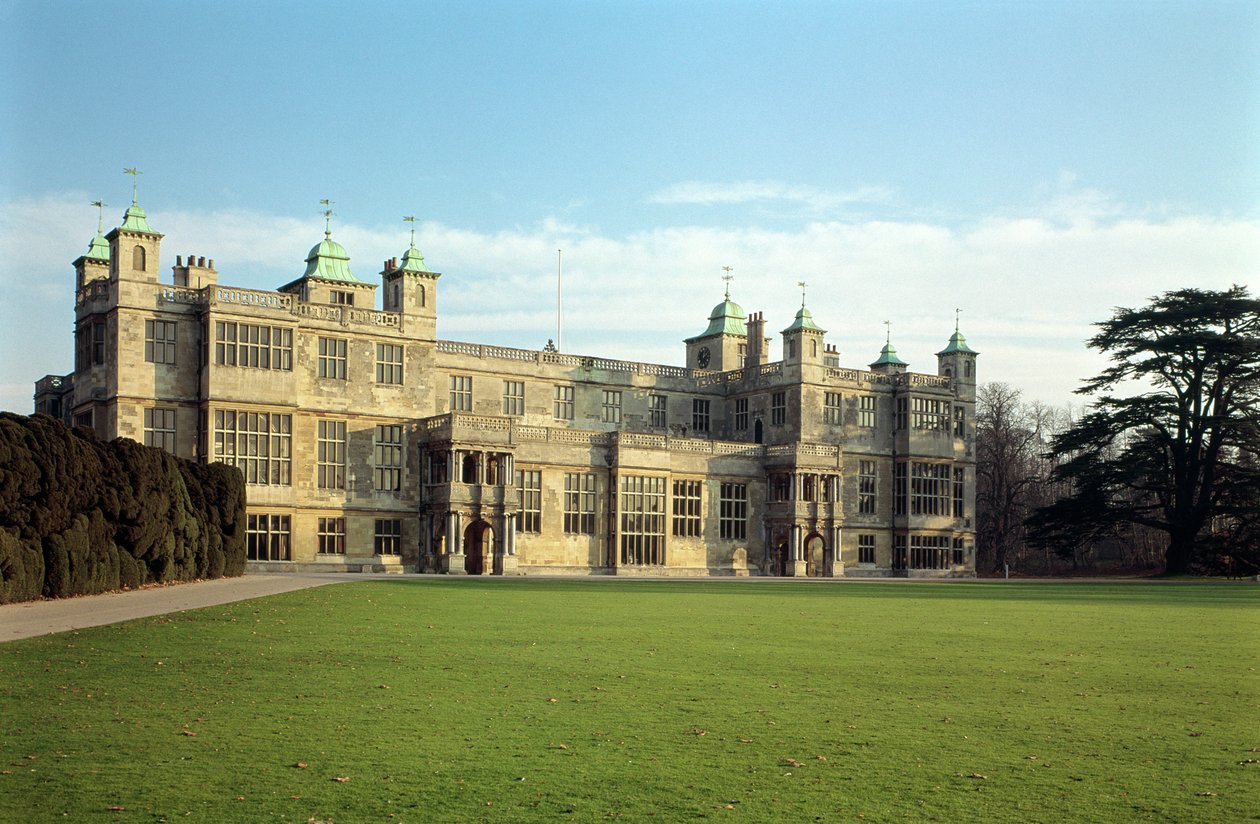 Exterieur vanuit het noordwesten, Audley End, Essex door Unbekannt Unbekannt