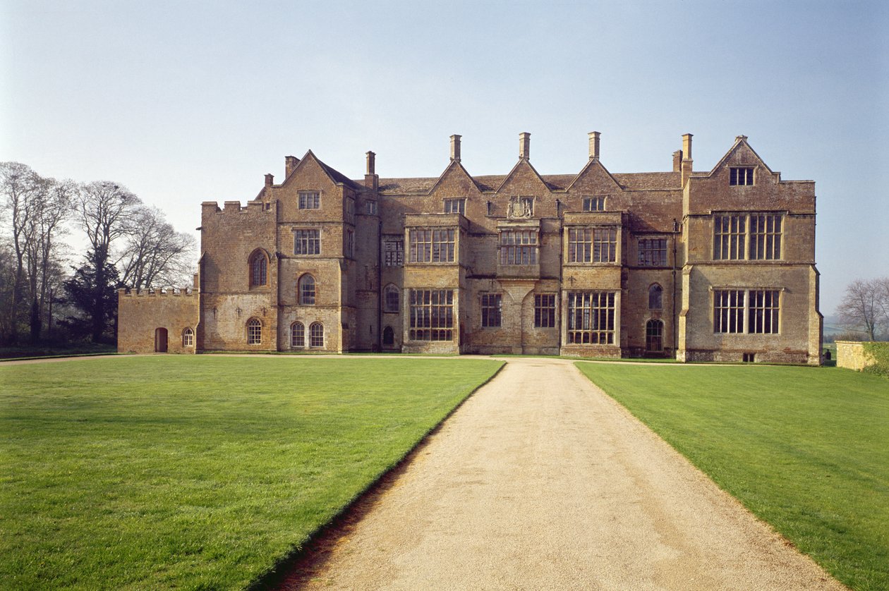 Exterieur van Broughton Castle, Oxfordshire door Unbekannt Unbekannt