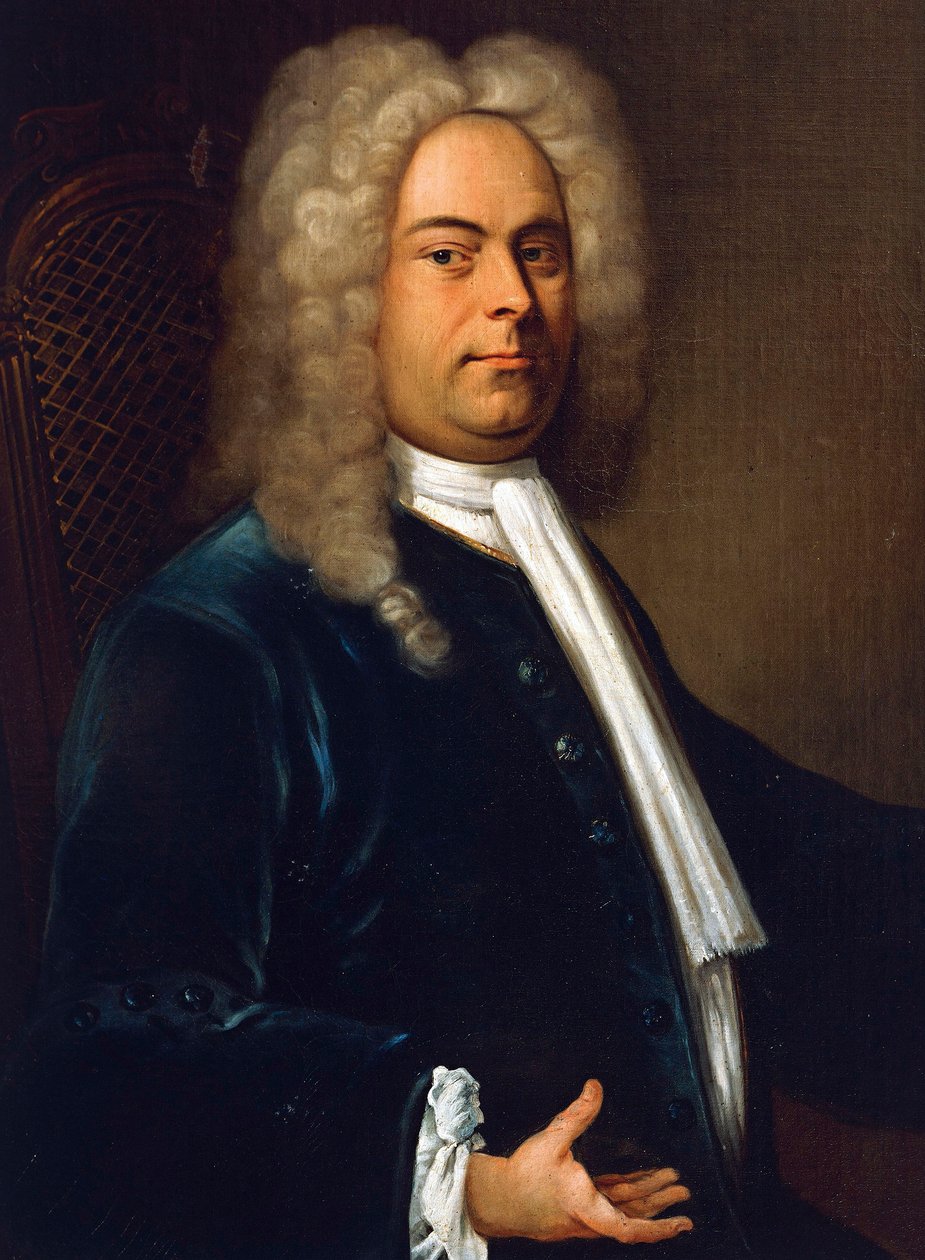 George Frideric Handel (detail) door Unbekannt Unbekannt