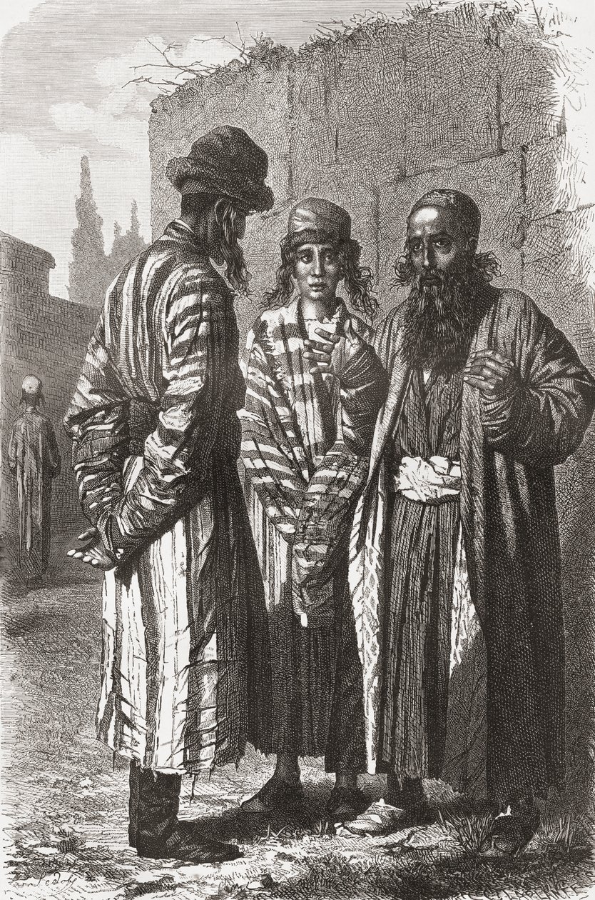 Joden van Tasjkent, hoofdstad van Oezbekistan, illustratie uit 