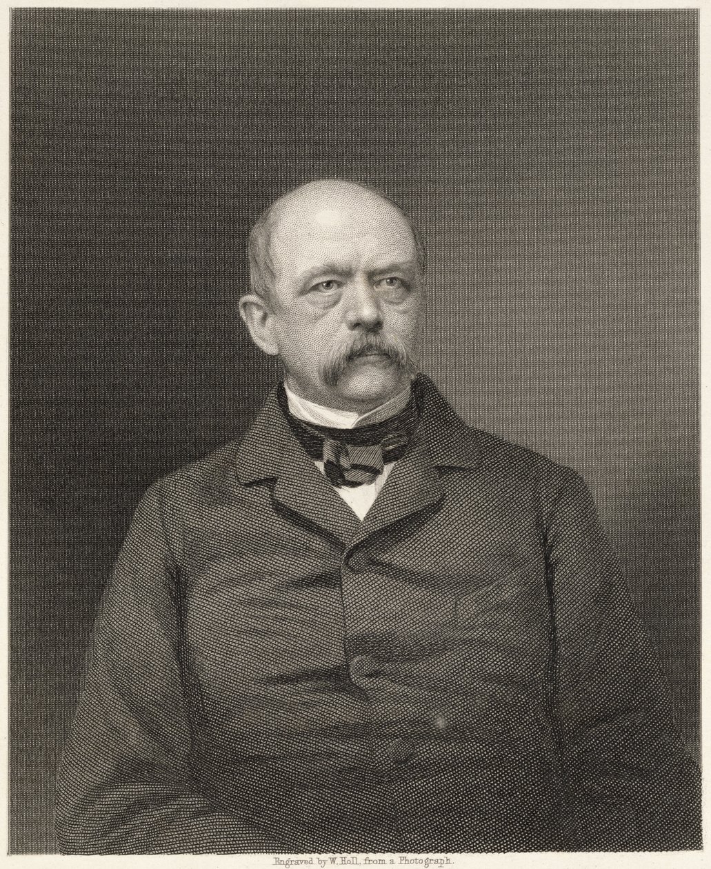 Portret van Otto von Bismarck (1815-98) gegraveerd door William Holl (1807-71) naar een foto, uitgegeven door William Mackenzie door Unbekannt Unbekannt
