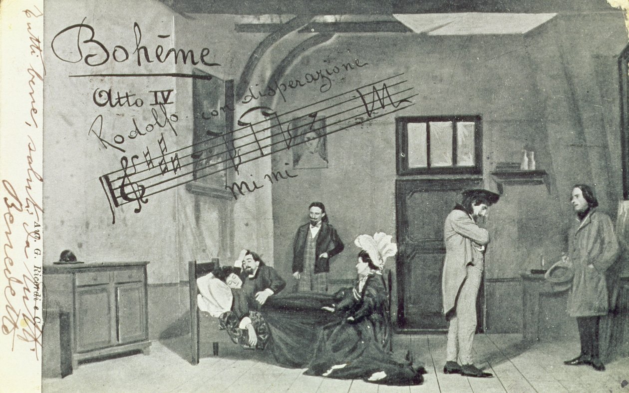 Scène uit Act IV van de opera 
