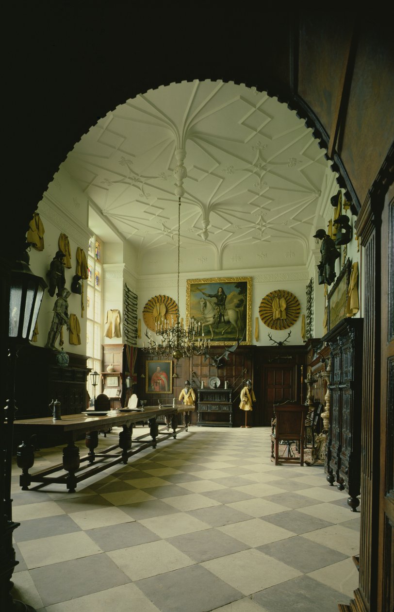 De Hal, Littlecote House, Wiltshire door Unbekannt Unbekannt