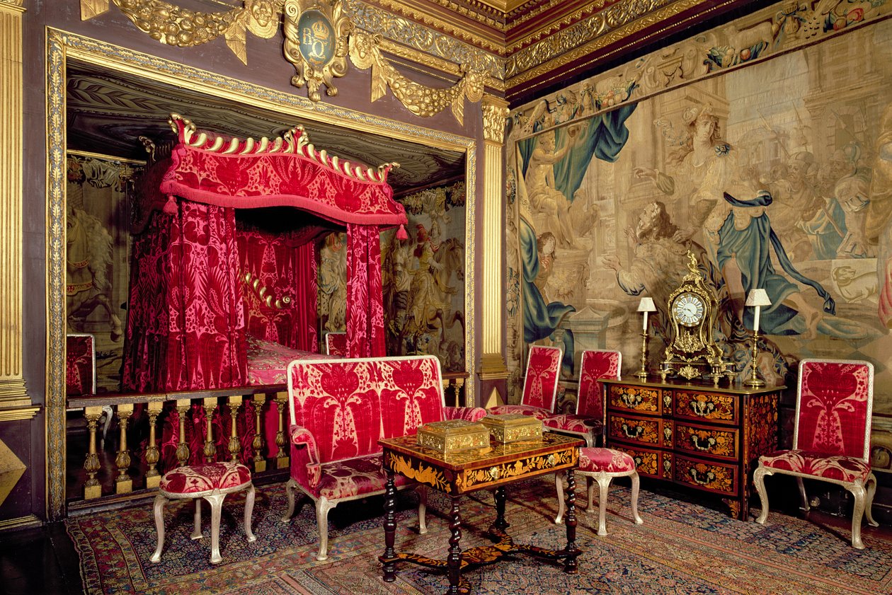 De Staatslaapkamer, Powis Castle, Wales door Unbekannt Unbekannt