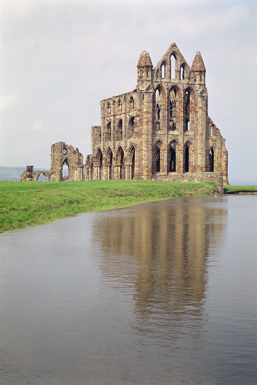 Uitzicht op Whitby Abbey, Noord-Yorkshire door Unbekannt Unbekannt