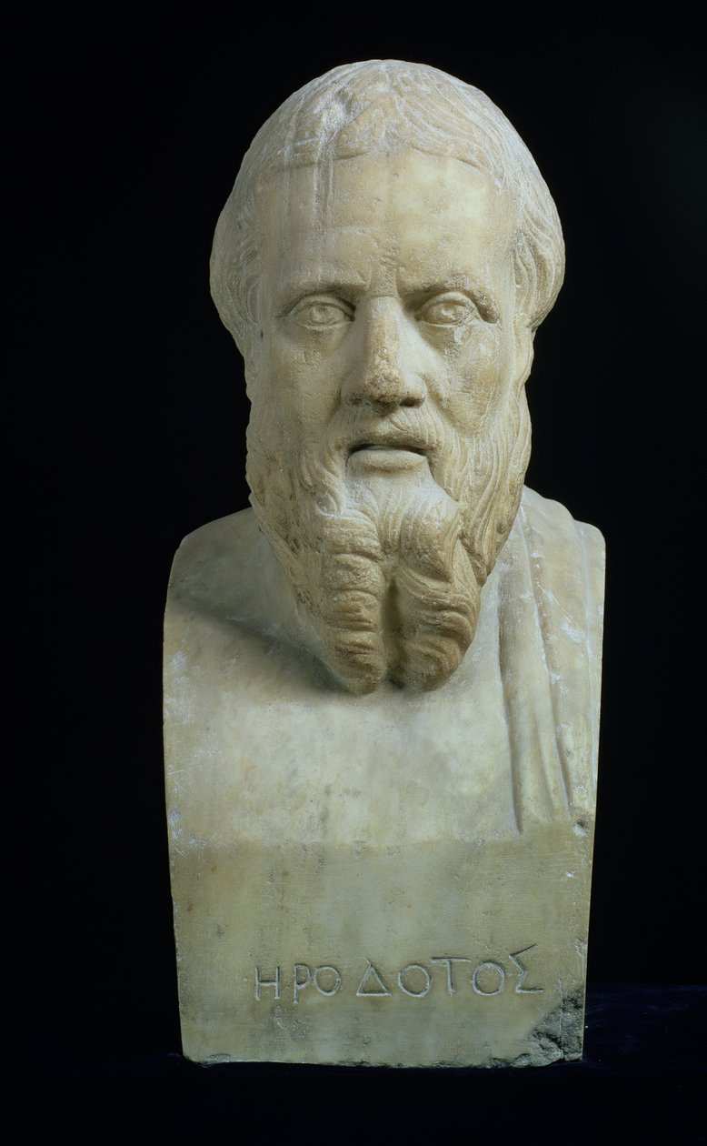Portretbuste van Herodotus door Unbekannt Unbekannt