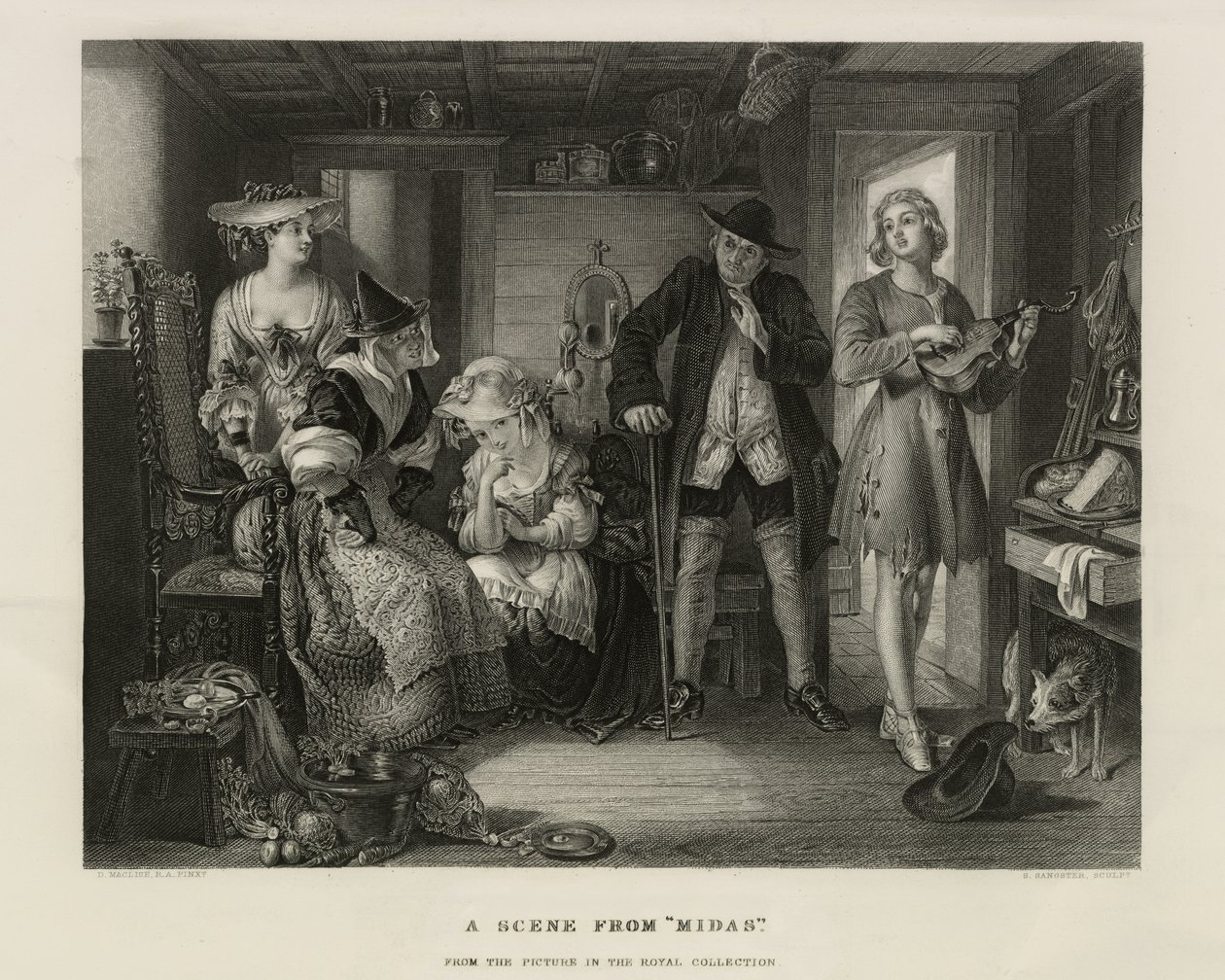 Een scène uit Midas, Groot-Brittannië, ca.1850 door Unbekannter Künstler