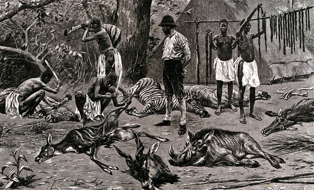 Een geweldige jachtdag! 1900 door Unbekannter Künstler