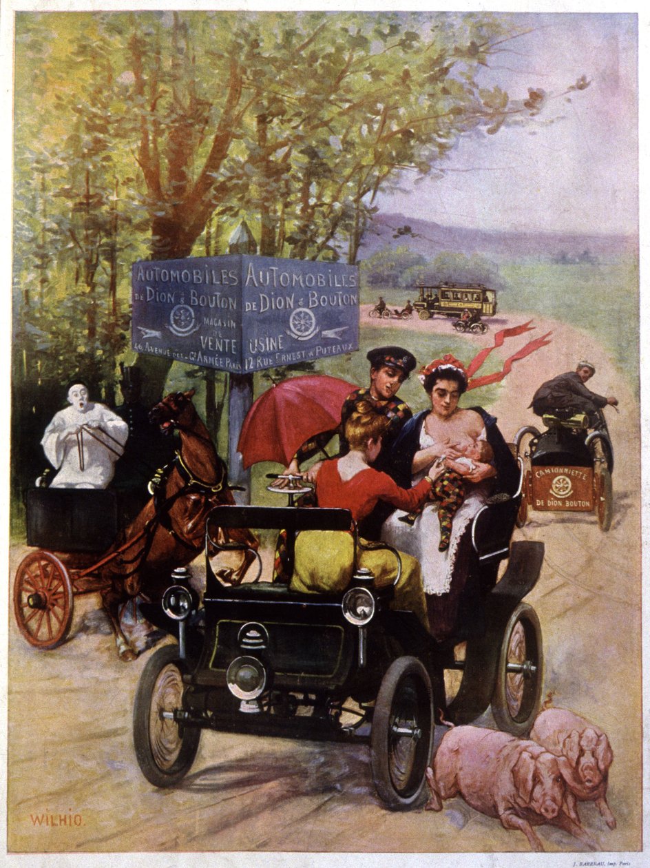 Reclame de Wilhio voor de auto