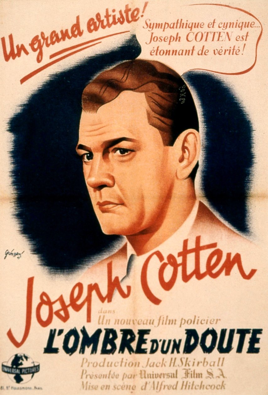 Affiche van de film Schaduw van een twijfel door Unbekannt