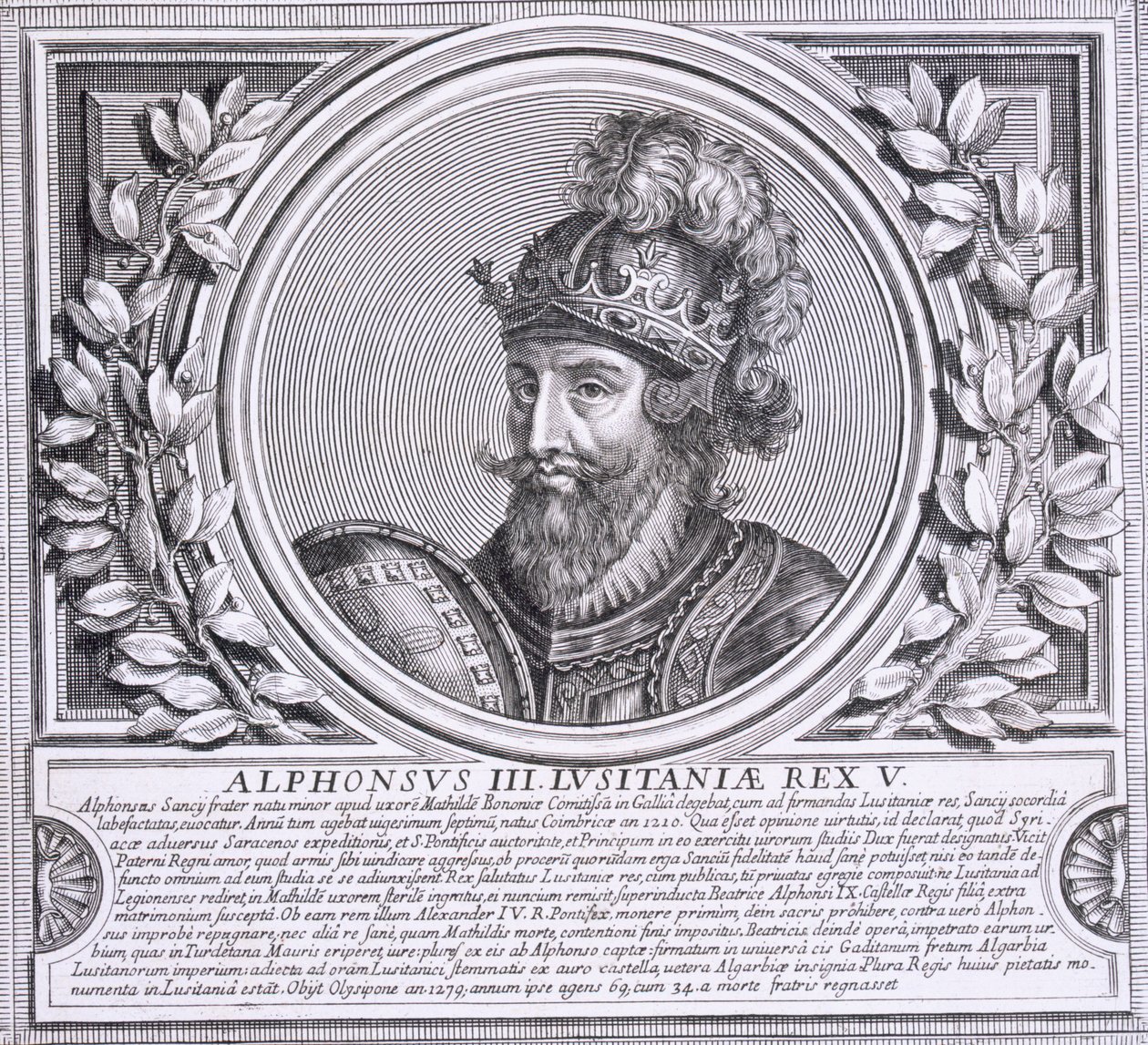 Afonso III van Portugal (litho) door Unbekannt