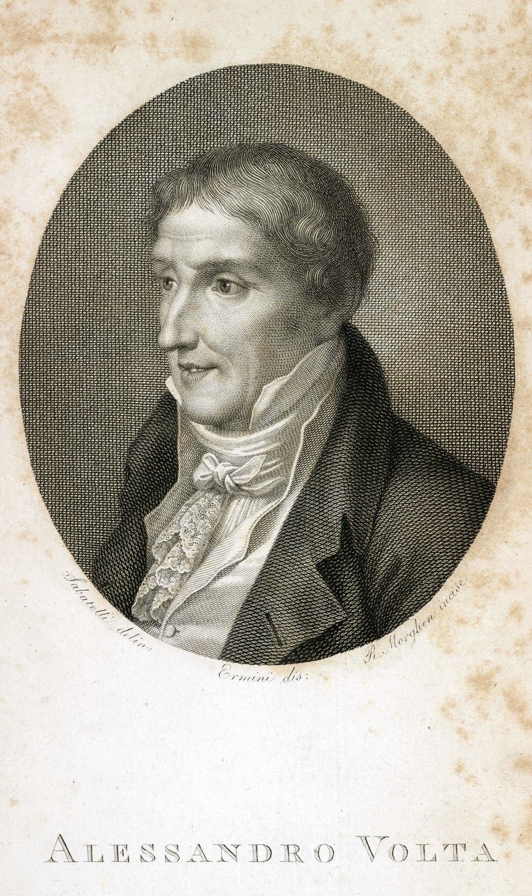 Alessandro Volta (graaf Alessandro Giuseppe Anastasio Volta) door Unbekannt