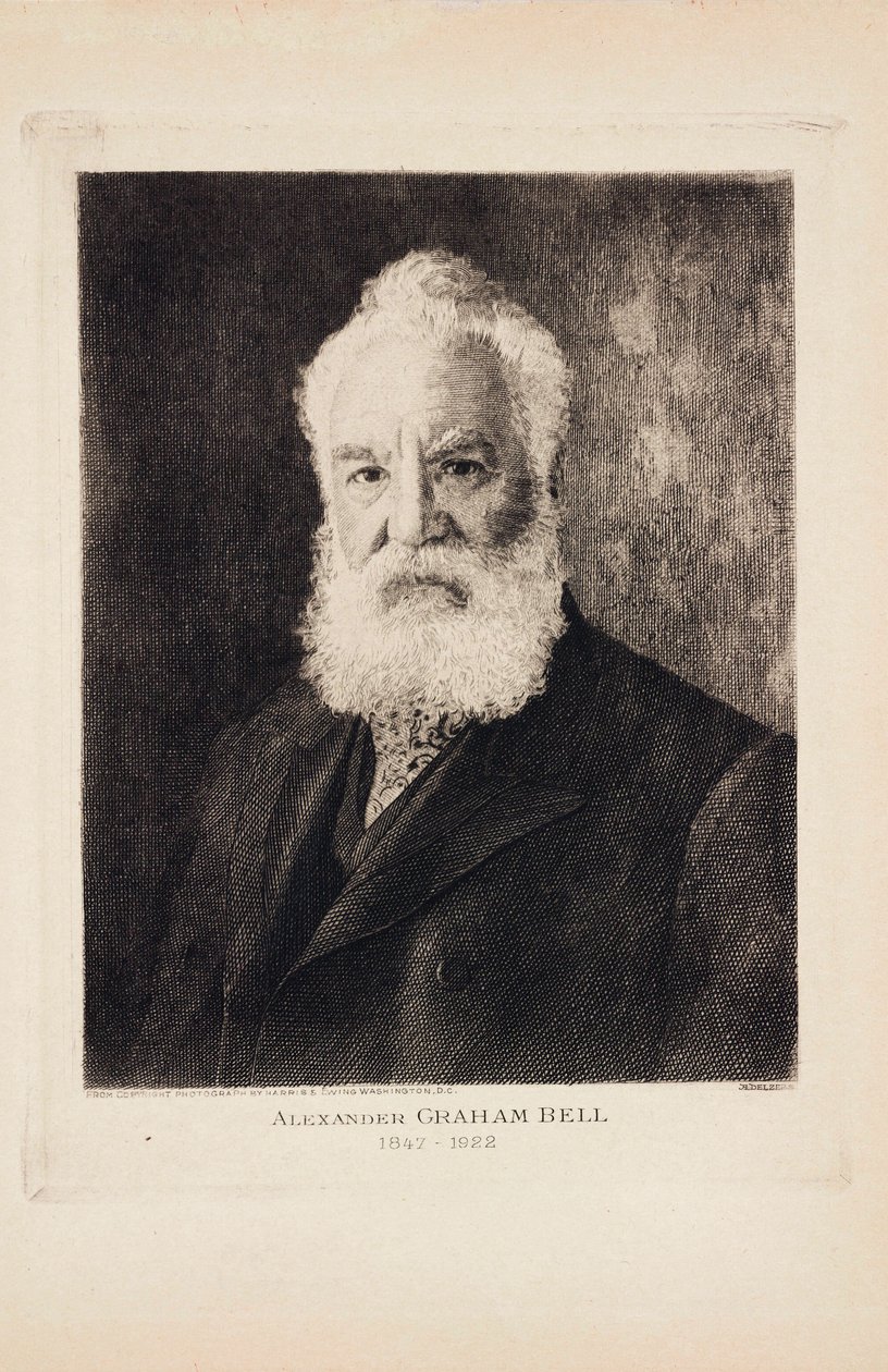 Alexander Graham Bell, Schots-geboren uitvinder en telefoonpionier door Unbekannt
